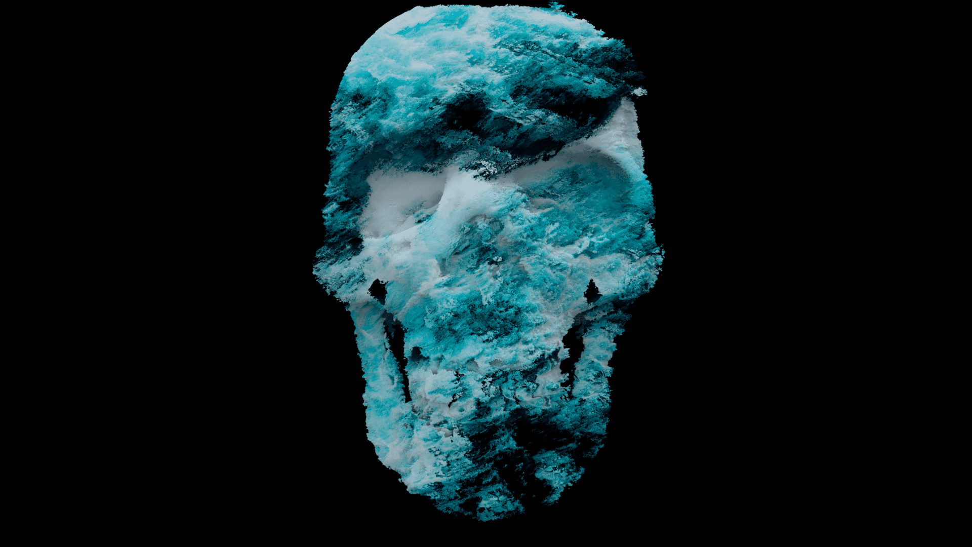 Volume displaced skull model
